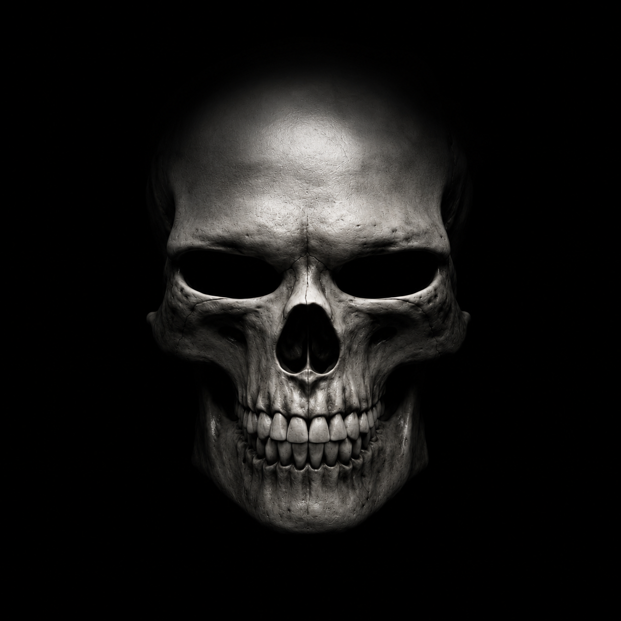 Human skull — facial bone anatomy